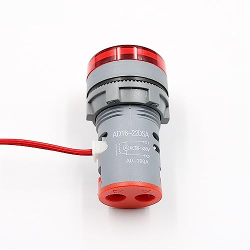 Jauge indicateur de courant alternatif ampèremètre voltmètre LED MOBYAT - 6