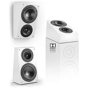 Nubert nuLine RS-54 Dolby Atmos Lautsprecher | Aufsatzlautsprecher geeignet für Dolby Atmos & Auro 3D| Passive Surroundbox mit 2 Wege Technik Made in Germany | Kompaktlautsprecher Weiß | 1 Stück