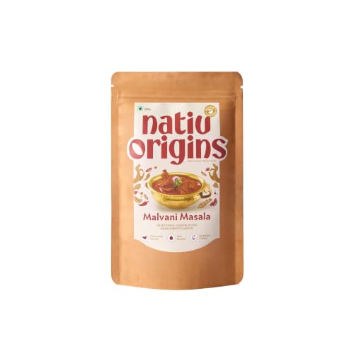 Image of NativOrigins Malvani Masala Powder 200g | Slow-Roasted & Traditionally Pounded | 22 Whole Spices | Coastal Maharashtrian Masala | For Fish Curry, Chicken, Prawns & Coastal Curries | No Additives