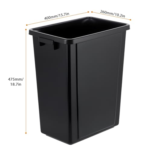 Caneca de basura de plástico rectangular 10.25 galones miniatura 3