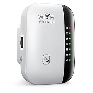 TFUFR WiFi Range Extender, 300Mbps 2.4GHz Wireless WiFi Signal Range Booster Network Repeater with Integrated Antennas…