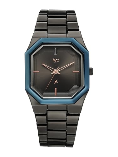 Fastrack Vyb Pioneer with Quartz Analog Grey Dial Grey Alloy Strap Watch for Men - FV30048KM01W