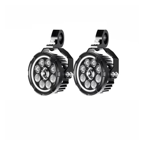 Phare de travail LED rond 4.5" projecteur 12-80V avec faisceau câbles pour véhicule tout-terrain UTV