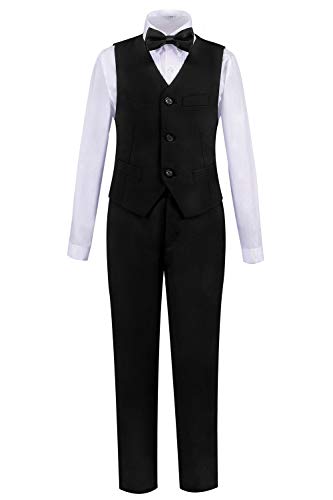 Image of Boys Suit for Kids Formal Slim Fit Tuxedo Suits Ring Bearer Outfit