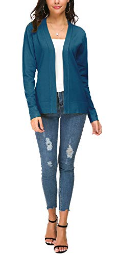 Image of EXCHIC Women's Long Sleeve Open Front Cardigan Sweater Lightweight Casual Knit Sweaters