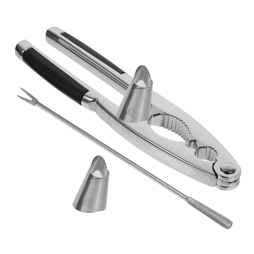 LALADEFIEE 多機能くるみ割り器セット ステンレススチール製ナッツクラッカー 家庭用ナッツオープナー 携帯便利なド ーツ殻開けツール 1set