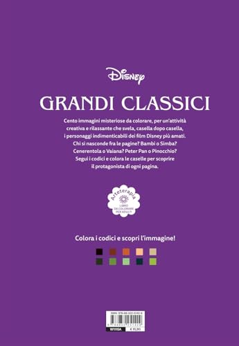 Grandi Classici. Disney. Colori Misteriosi. Arteterapia. Libro Da Colorare Per Adulti. Ediz. A Colori - 2