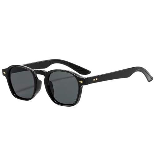 Lunettes de soleil polygonales pour festivals et terrasses style punk noir