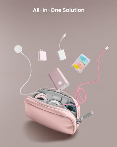 Tomtoc Light-T12 Electronic Organizer Accessory Pouch, Pink
