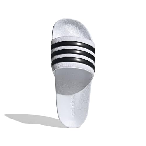 Image of adidas Women ADILETTE SHOWER Synthetic Swim Slide FTWWHT /GOLDMT /BOGOLD | LUT50