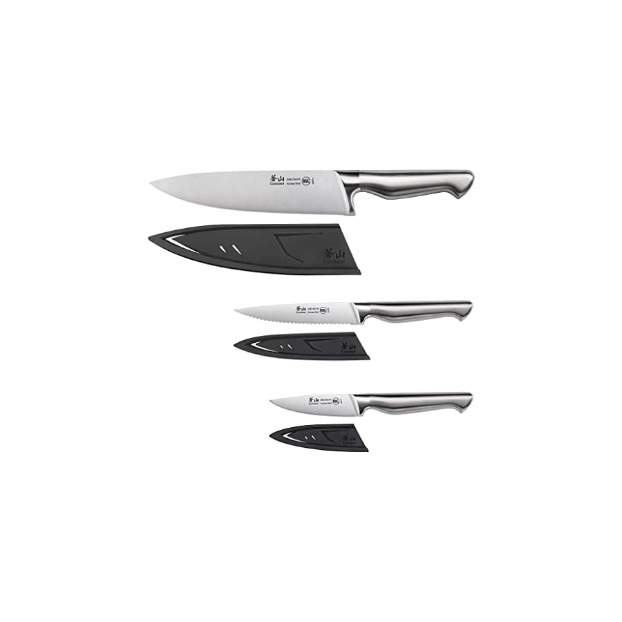 Cangshan Sanford Series 1027174 German Steel 3-Piece Knife Starter Set with Sheaths
