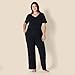 Imagen de Amazon Essentials Conjunto de Ropa de Dormir de Manga Corta para Mujer