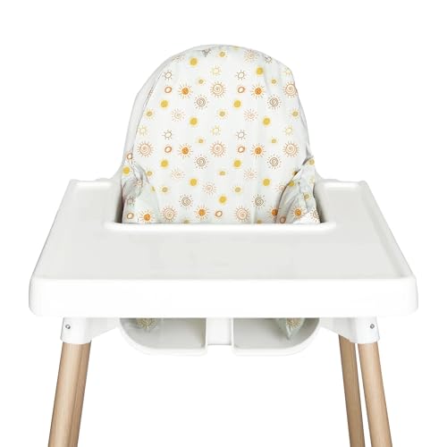 Image of Nibble and Rest Highchair Insert Cover, Compatible for IKEA Antilop Highchair, High Chair Accessories Stain-Proof and Wipeable Insert Cover (Cushion NOT Included)(Suns)