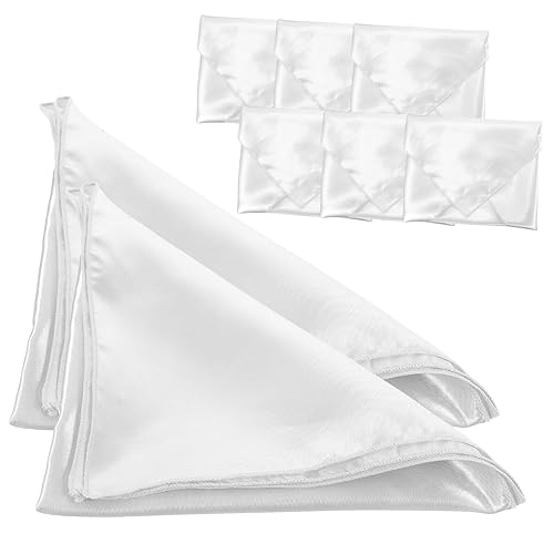 Servilletas de Tela Satinadas Ovaladas Paquete x8 miniatura 1