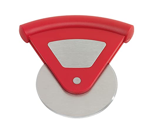 TOPICO Useful Cortador de Pizza, Acero Inoxidable y plástico, Rojo