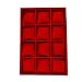 FEIYIYANG Caja de Reloj 12 Grid Velvet Watch Whearry Mostrar Caja de Almacenamiento Estuche for Estuche Titular de Reloj, Negro Rojo Gris Cajas para Relojes (Color : C)