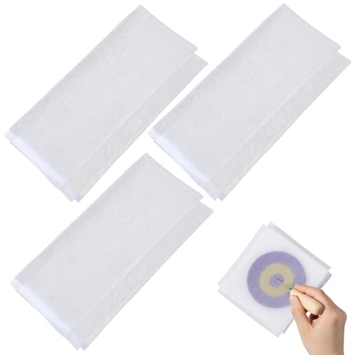 Outils de feutrage humide en nylon Kichvoe | Kit de 3 pièces blanc pour feutre de laine et tissu