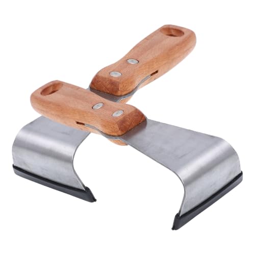 Tofficu Raspadores de Mano para Árboles Frutales en Acero y Madera, 2 Piezas sin Daños la Corteza, Ideales para Jardinería en Exteriores