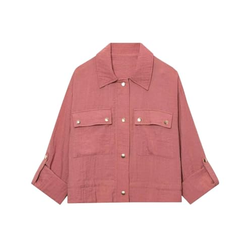 Veste en jean pour femmes rouge idéale pour vos sorties citadines