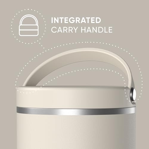 Image of Hydrapeak 25oz Stainless Steel Vacuum Insulated Food Jar | Kids Jar for Hot Food and Cold Food, Wide Mouth Leak-Proof Soup Jar for Adults, 10 Hours Hot and 16 Hours Cold (Stone)