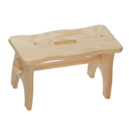 Bütic Holz-Fussbank Tritthocker aus Fichtenholz