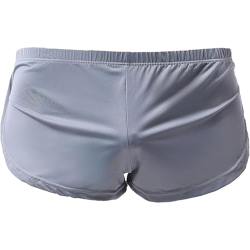 Men'S Boxer Shorts Lounge Breathable Athletic Underpants Loose Split Side Sexy Breathable Underwear Shorts4