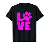 Photo Gallery paw print love, zampa di cane, gatto maglietta Photo Gallery paw print love, zampa di cane, gatto maglietta