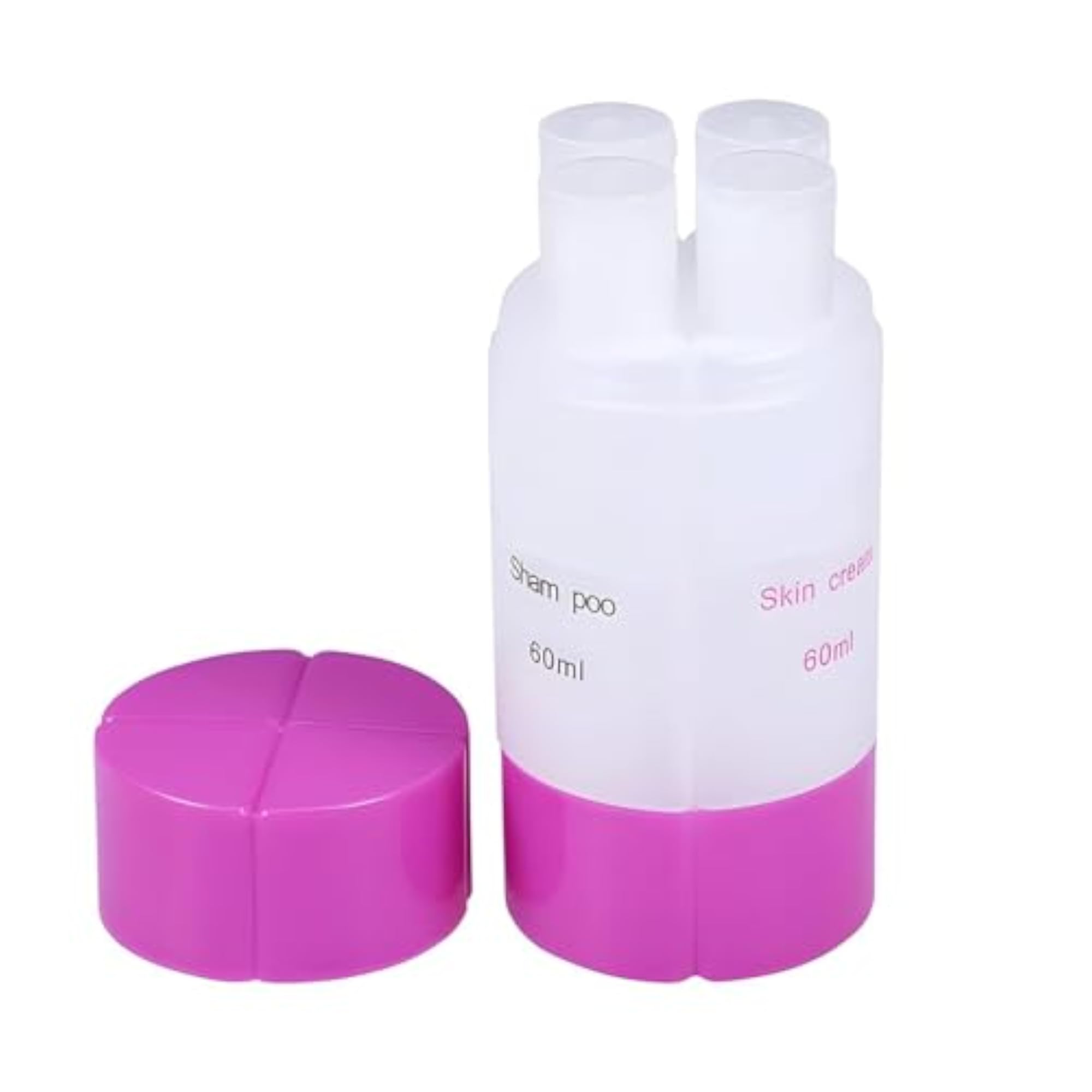 4 in 1 Travel Bottle Refillable Shampoo Cream Lotion Set