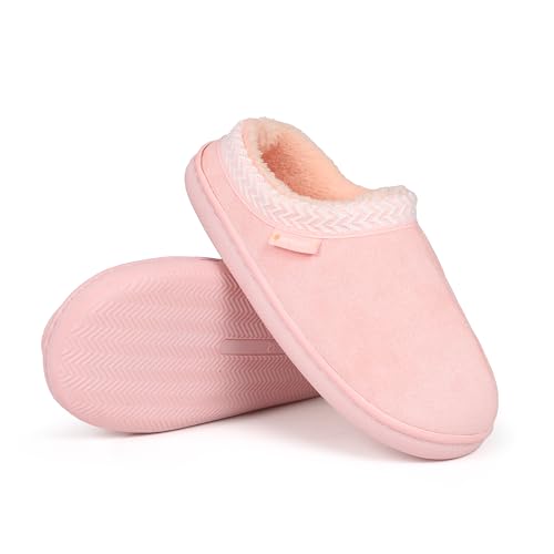 CIOR Boys Girls Slippers House Fuzzy Shoes Soft Slip-on Slippers Slides Indoor Outdoor-U126BLZD1040.ET-pink-37