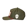 Friday The 13th Camp Crystal Lake Badge Green Retro Grandpa Snapback Hat #3