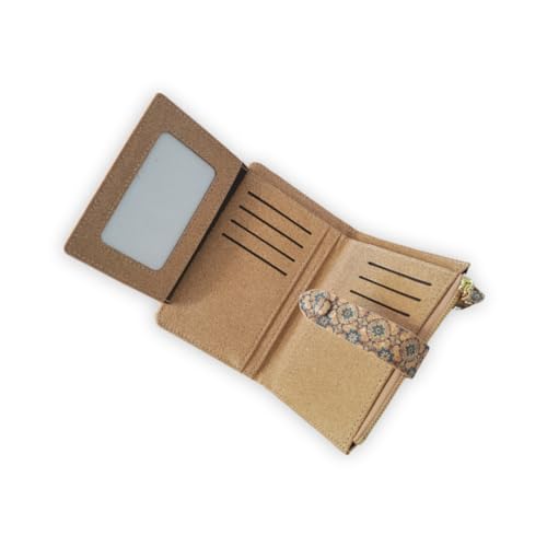 Generic Cork wallet with RFID protection vegan purse Eco Friendly gift lightweigh wallet (Porto Tiles), TR34012