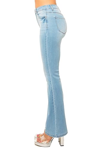 WAX JEAN Women's High Waisted Slim Bootcut Jeans2