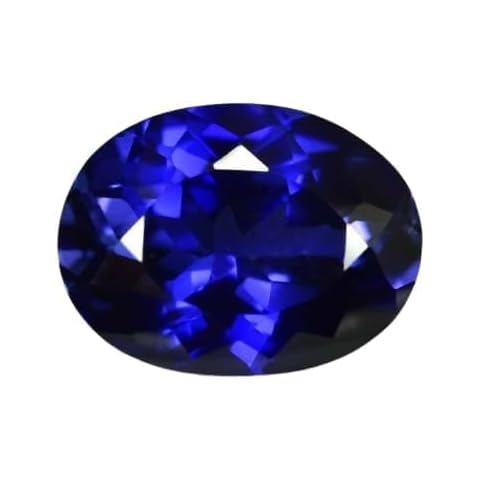 NEELAM GEMS 5.75 Ct Untreated Natural Kashmiri Blue Sapphire GIE Certified Loose Gemstone for Jewlery Making Cover