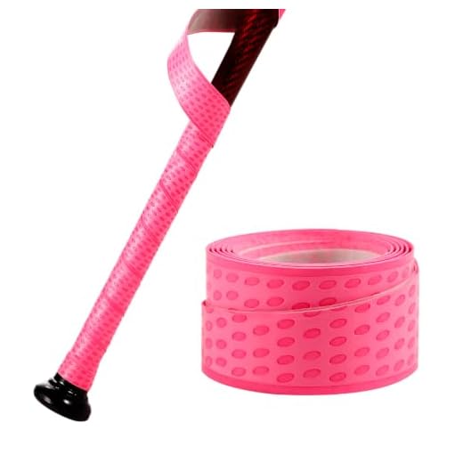 INSUM Baseball Bat Grip Tape Softball Bat Wrap Grip Tape 1.1mm (Pink)