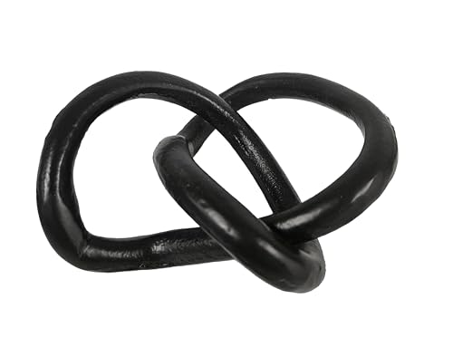 Xanter Black Metal Knot Decor (5 1/4 x 2 1/2 inches) Metal Table Decor