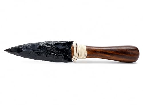 Black Obsidian Arrowhead Dagger...
