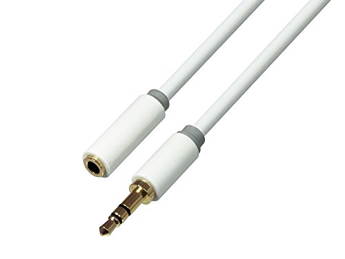 Preisvergleich Produktbild Networx Audio-Verlängerungskabel, Klinke / Buchse, 2 Meter, weiß
