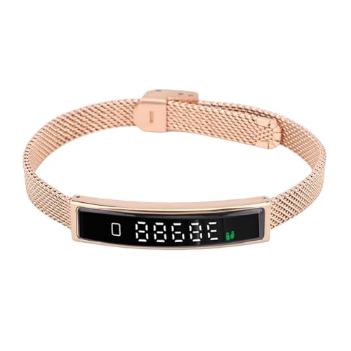 Dpofirs Smart Band Fitness Tracker, con Bluetooth 5.3, Fotocamera Remota, Monitor del Sonno, Contatore a Gradini, Tracker Calorico, Braccialetto Intelligente per Telefono (GOLD)