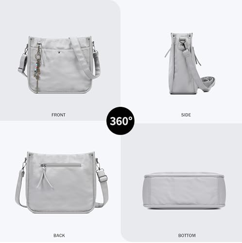 Image of Worldlyda Crossbody Bags for Women Soft Trendy Vegan Leather Shoulder Handbags and Purses for Women Tote Hobo Satchel