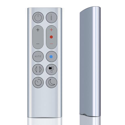 WKOLF Neue Ersatzfernbedienungsset für Dyson Hot + Cool Ventilator/Heizgerät HP04 HP05 HP06 HP07 HP09 Silber
