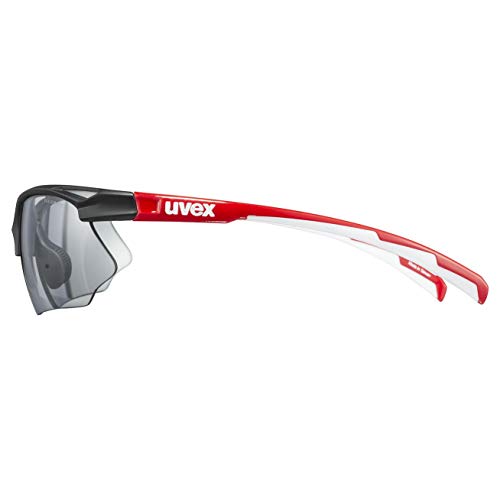 Uvex sportstyle 802 V Sportbrille, black red/smoke, one size – Ansicht 3