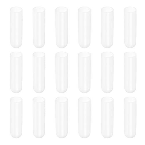 Image of uxcell 18Pcs Silicone End Caps, 23mm(29 /32 inch) ID 72mm(2-27 /32 inch) Height Round Rubber Elastic Screw Thread Protectors Flexible Screw Bolt Covers Caps for Metal Tube Rod Bolt, Clear