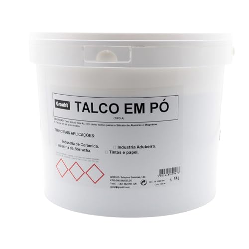 Talco en Polvo 4Kg | Desmoldante para Moldes de Plástico y Goma - Ideal para Fundición y Procesos Industriales | Facilita el Desmolde sin Daños