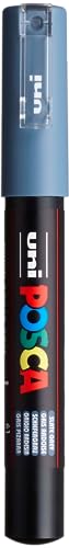 uni-ball 186735 - POSCA Marker mit extra feiner Rundspitze, schiefergrau