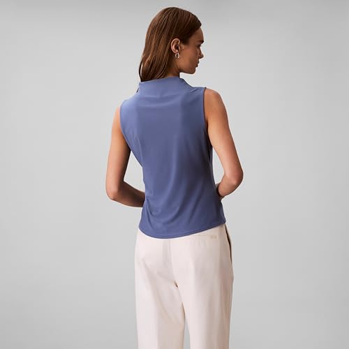 Calvin Klein Women's Crepe Mock Neck Top - image 2