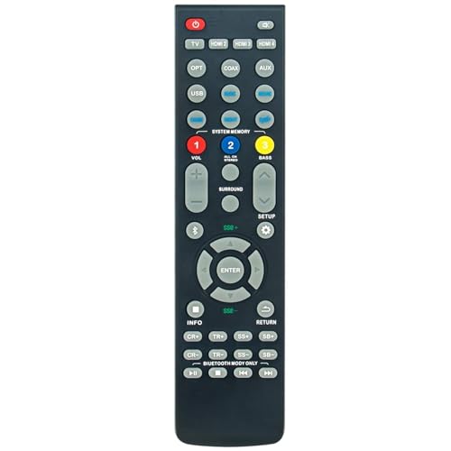 NTQinParts Replacement Remote Control Controller for Nakamichi Dragon 11.4.6, Home Surround Sound System, Dragon (Dual 12