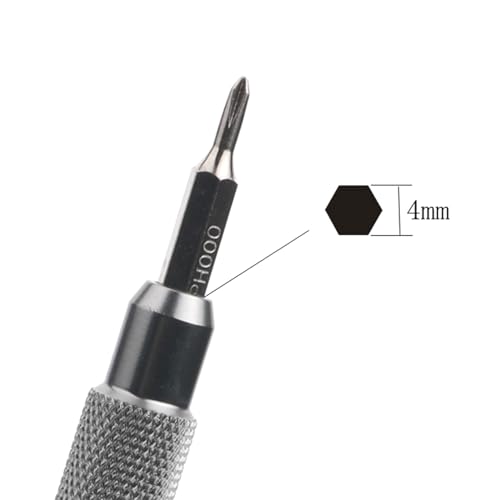 Mango mini destornillador magnético de aleación de aluminio miniatura 3
