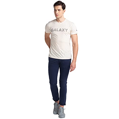 Image of Parx Men's Cotton Blend Rfd Pattern Low Rise Tapered Fit Flat Front Casual Trouser