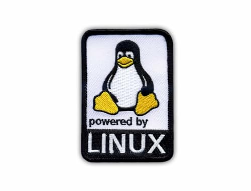 Powered by Linux - Sew-on - Embroidered Patch/Badge/Emblem