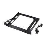 GeeekPi Mini ITX Shelf 10 inch 1U Rack Shelf, 7.87" Depth, Support Mini-ITX Motherboard/Super6C, for 10 Inch Server Rack & DeskPi RackMate T1/T0 Rackmount